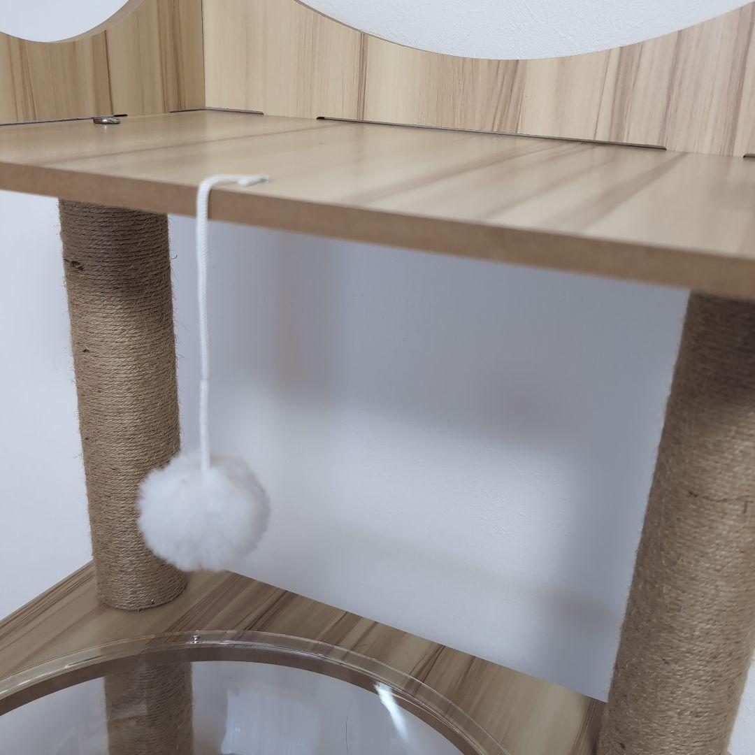 キャットタワー 透明宇宙船付き