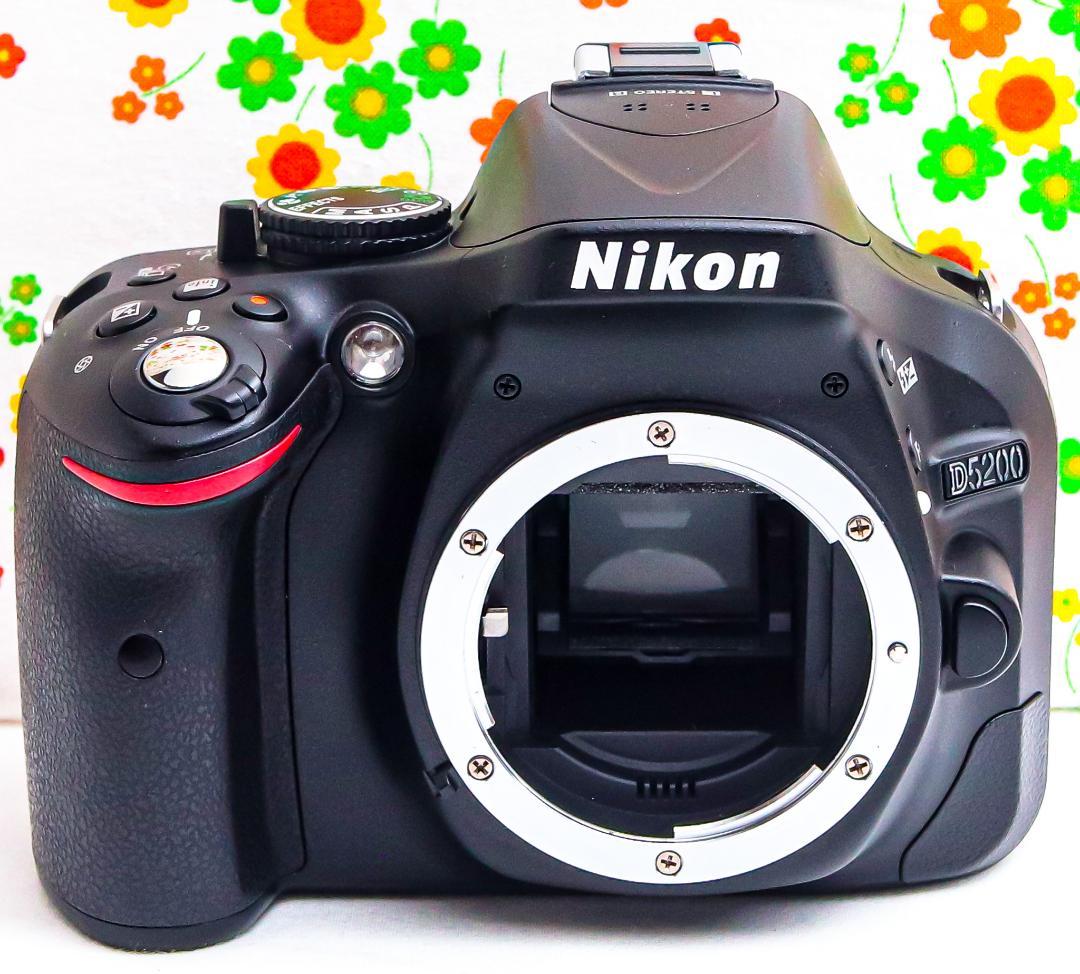 ニコン Nikon D5200☆スマホに送れる！☆ダブルレンズ！☆動画撮影可♪