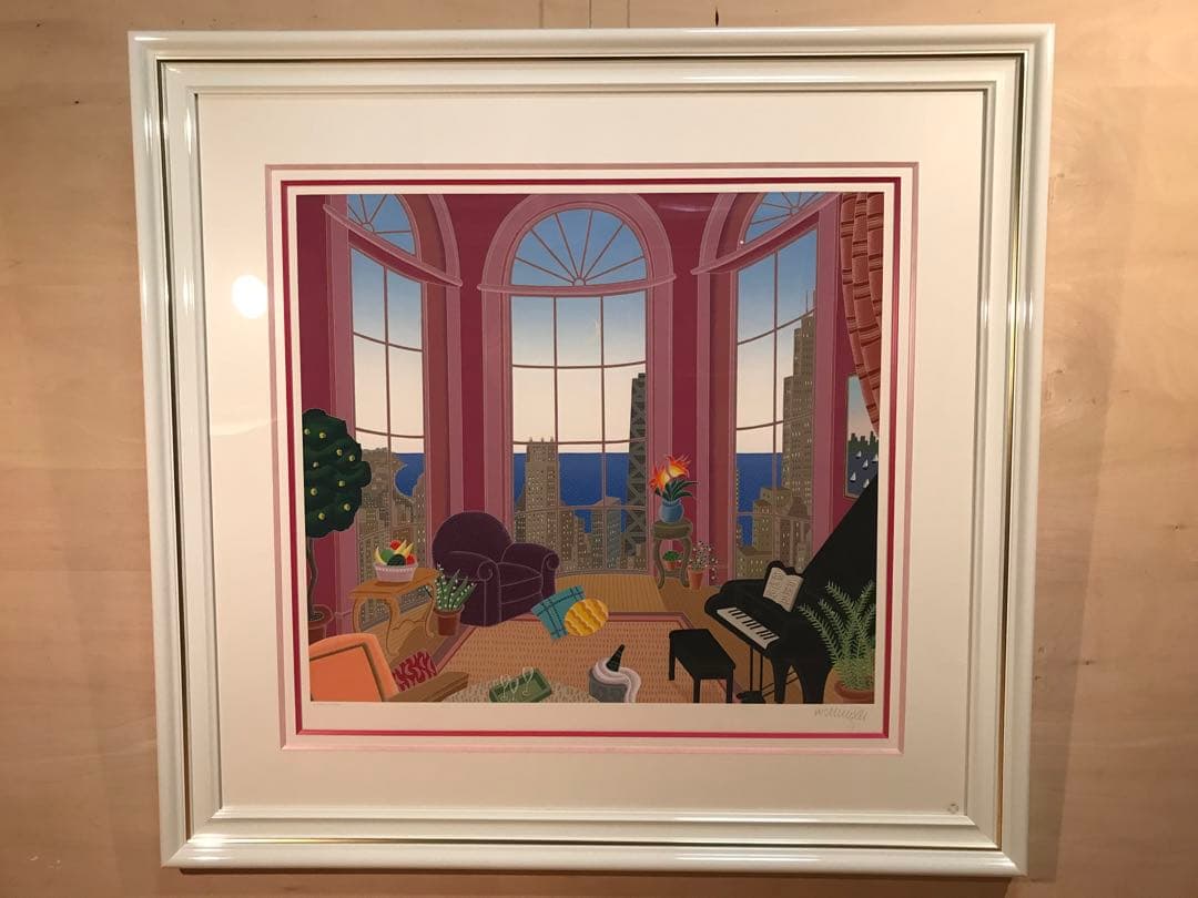 マックナイト　「シカゴイブニング」　シルクスクリーン　直筆サイン・作品保証書有り