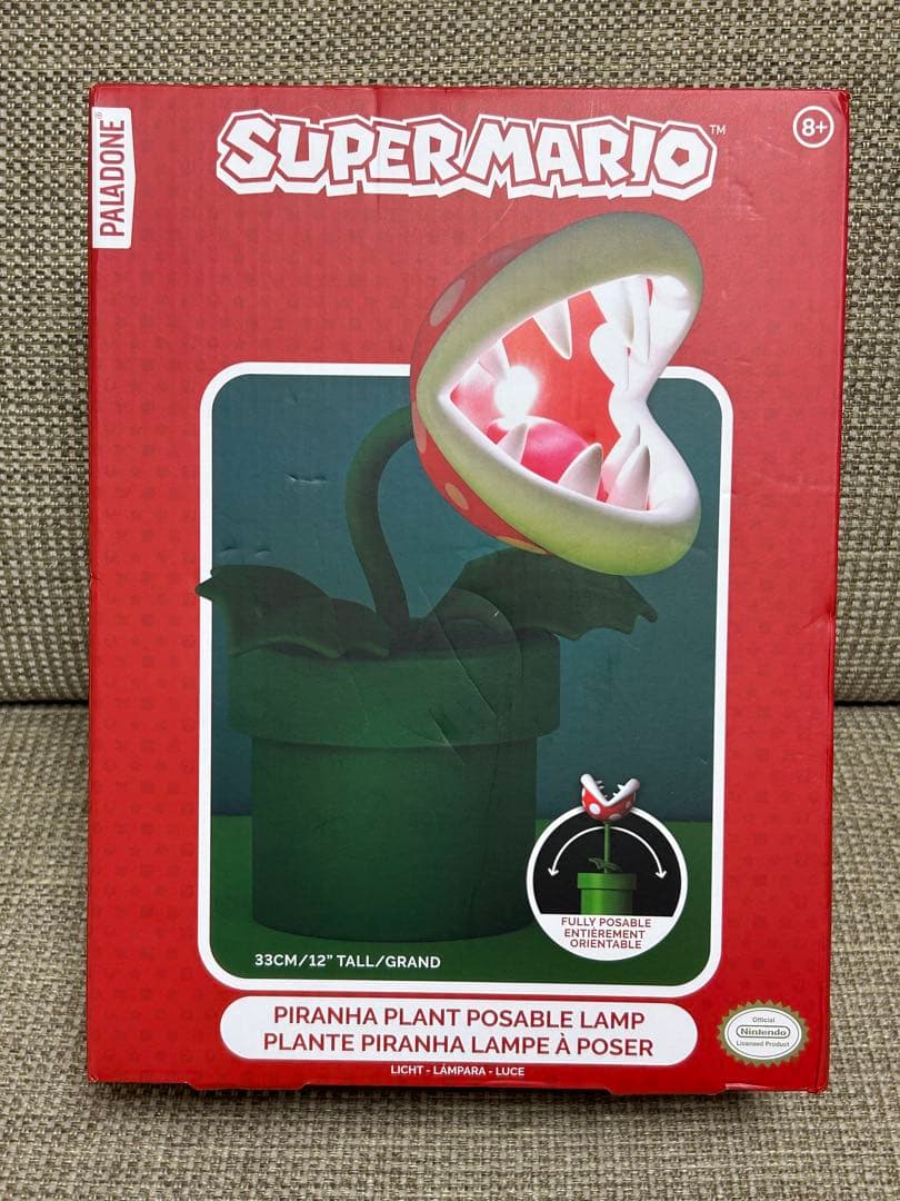 スーパーマリオ パックン ライト　ランプ 33cm！