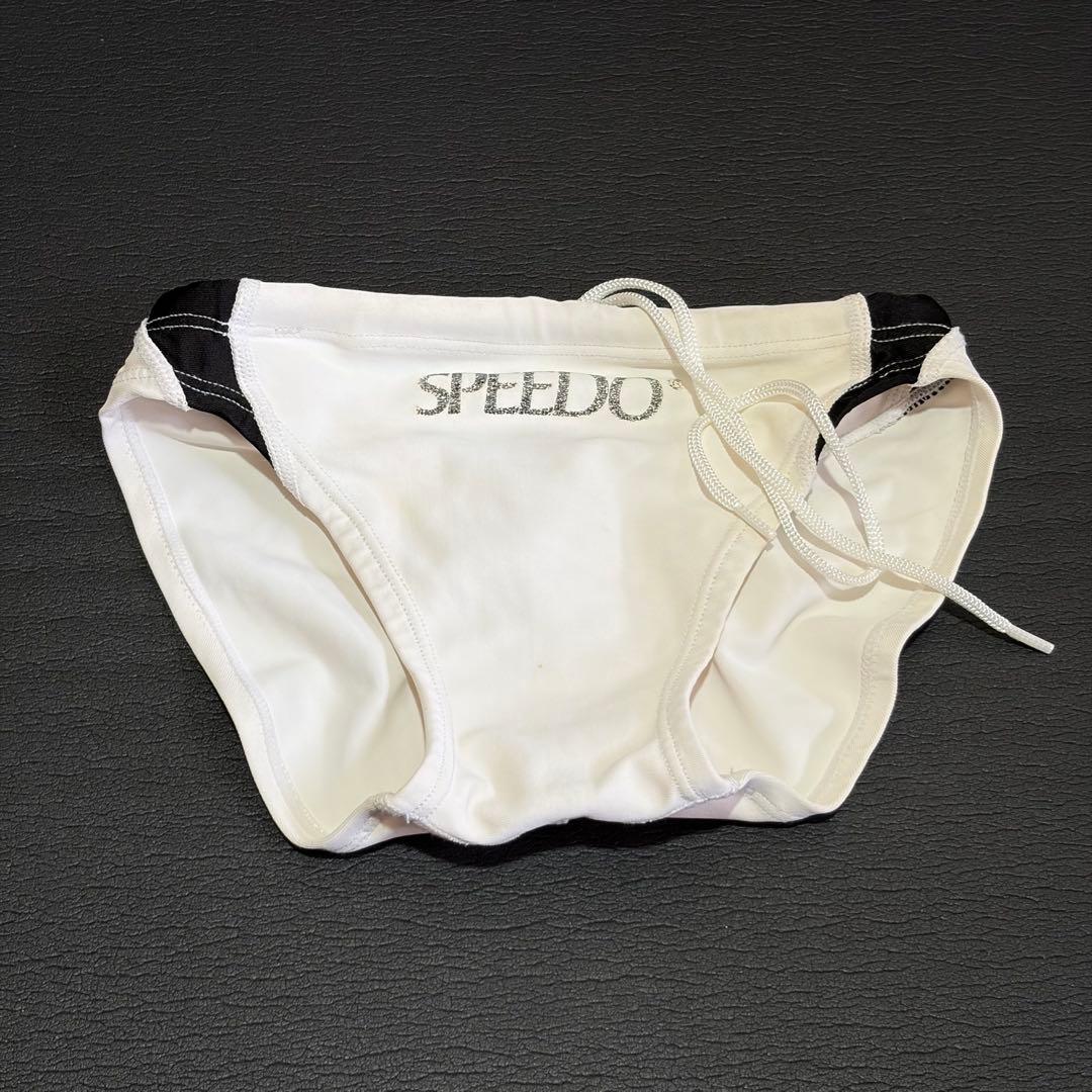 SPEEDO 競泳水着 ホワイト/ブラック SSサイズ