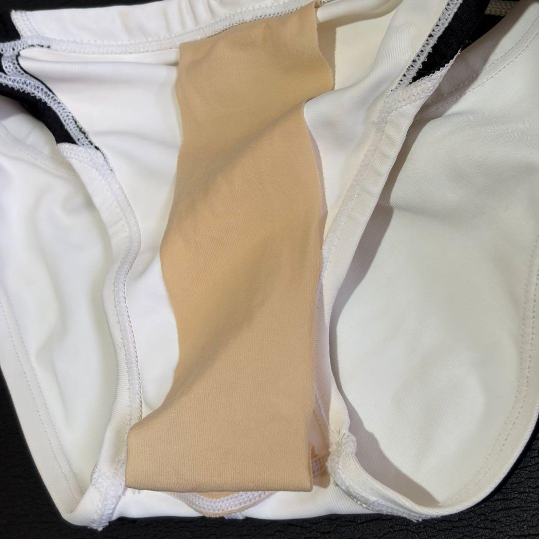 SPEEDO 競泳水着 ホワイト/ブラック SSサイズ