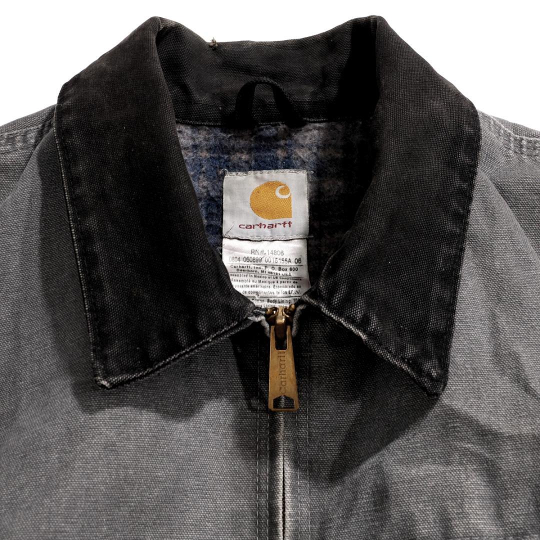 カーハート ダック デトロイトジャケット 2XL フェードブラック　墨黒