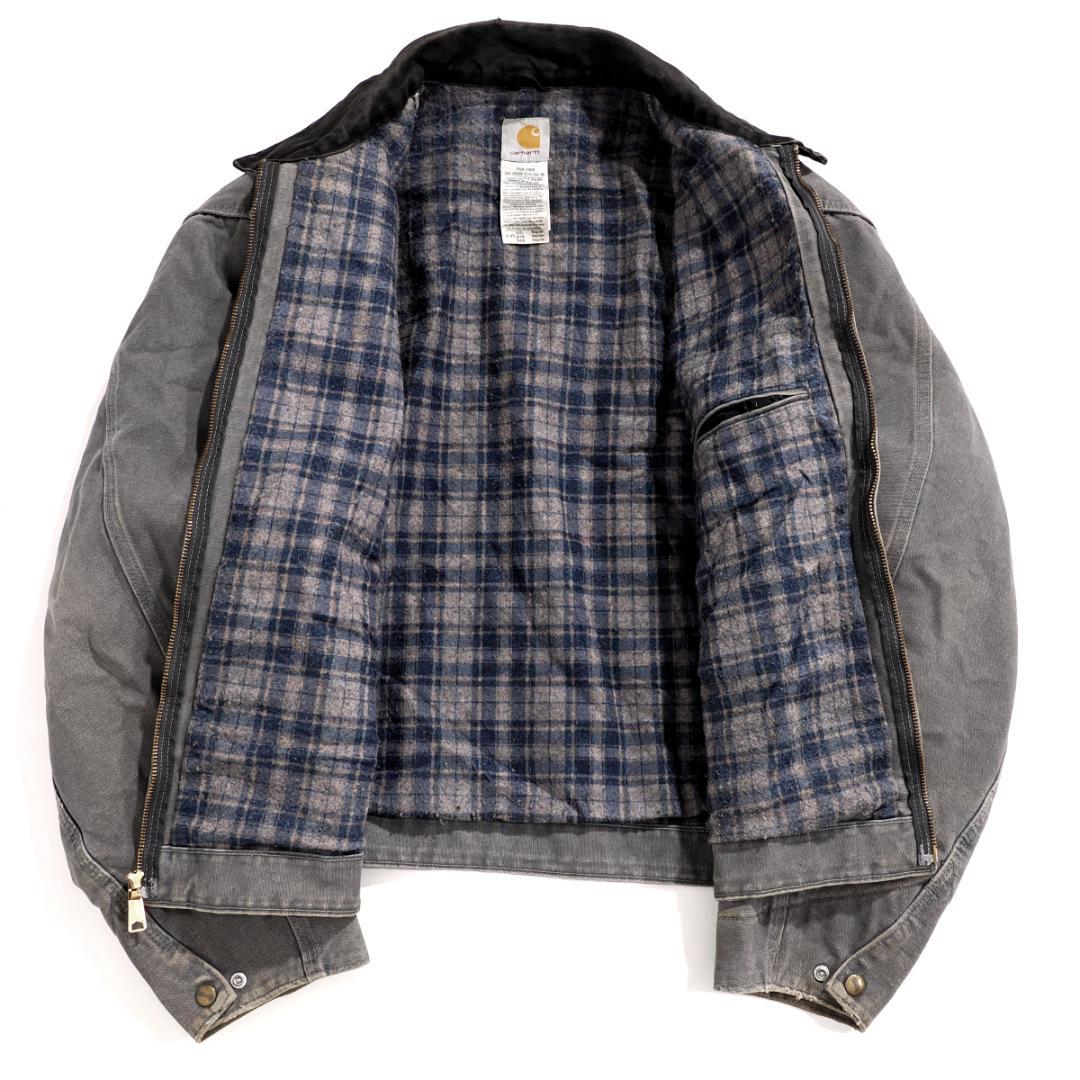 カーハート ダック デトロイトジャケット 2XL フェードブラック　墨黒