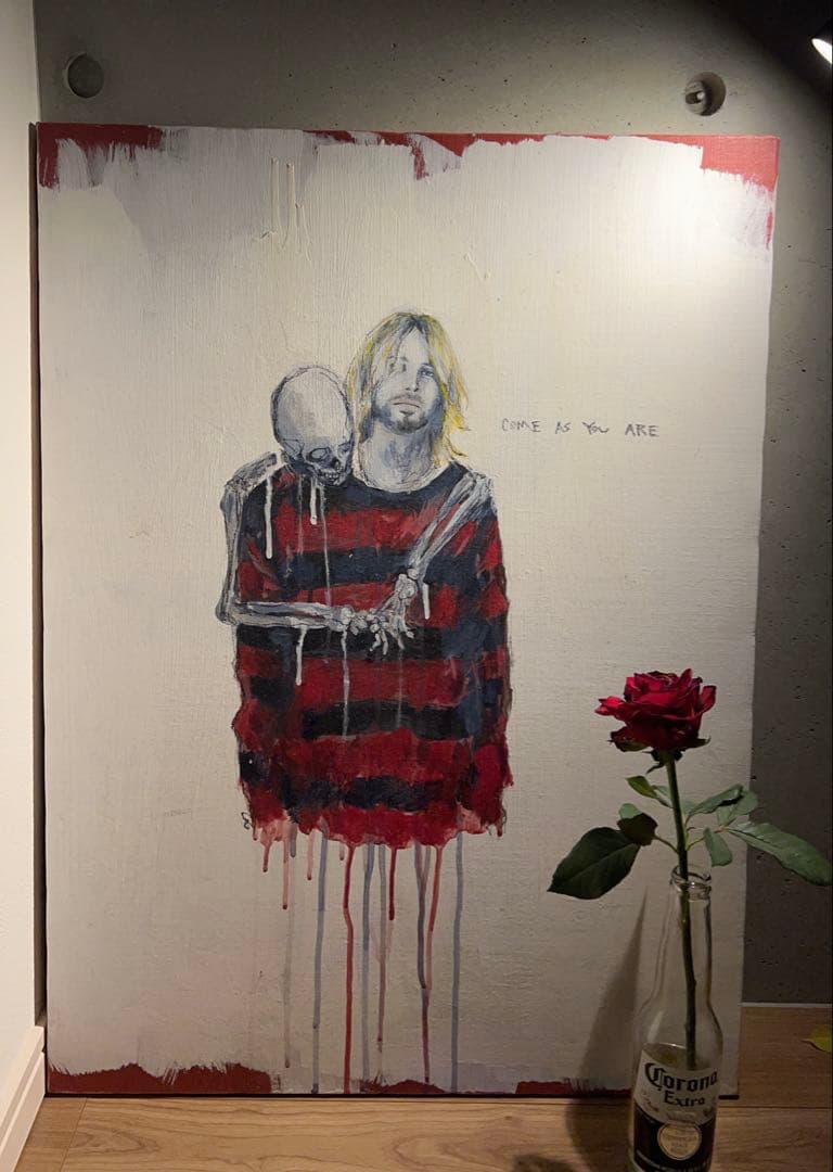 カートコバーン　油絵　アート