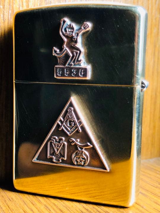 最愛の悪魔★デビル★フリーメイソン★シユライナー双頭鷲★ゴールド真鍮ブラス製