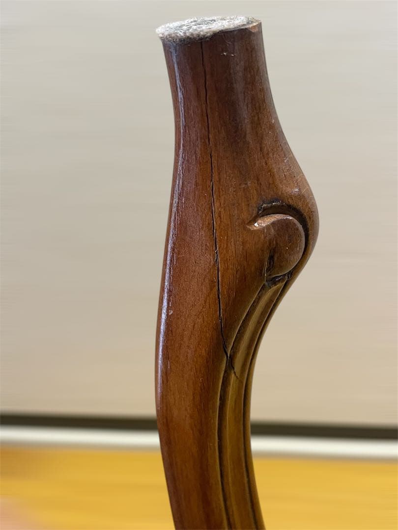 イタリア製 猫足スツール クラッシックデザイン 布貼