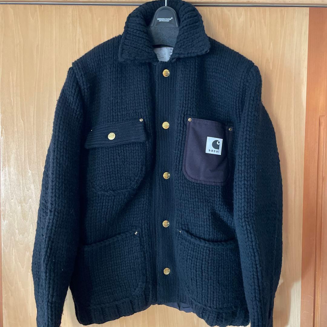試着のみ　sacai Carhartt WIP KnitJacket 2023