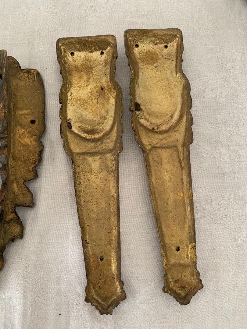 フランスアンティーク　装飾パーツ　金属製　まとめ売り　ブロカント