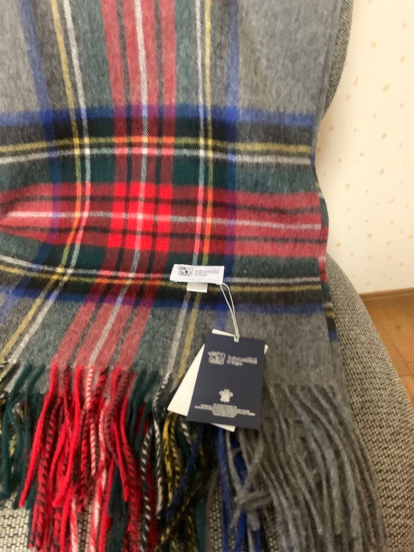 h*☆様 ジョンストンズ スカーフ　グレースチュワートタータンチェック 大判