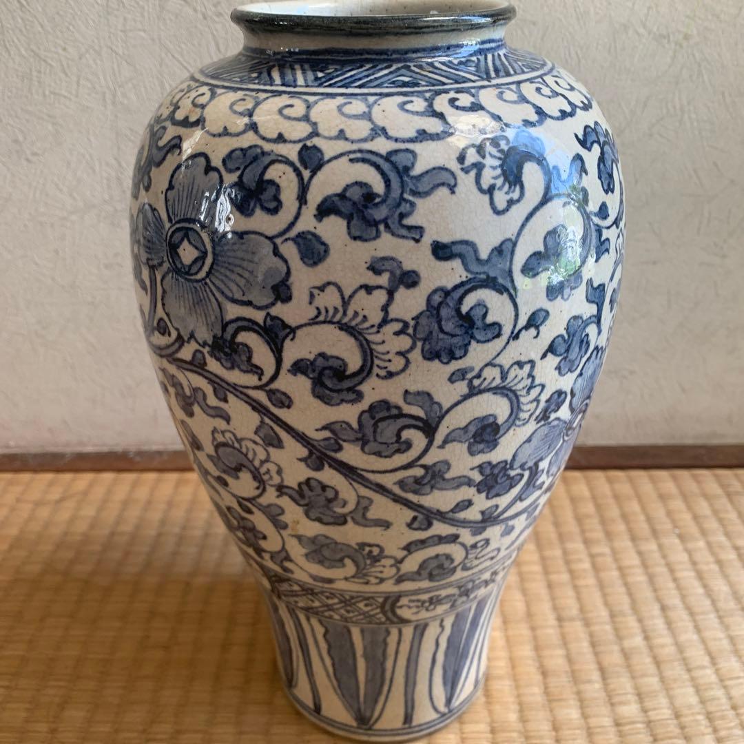 中国清時代染付壺