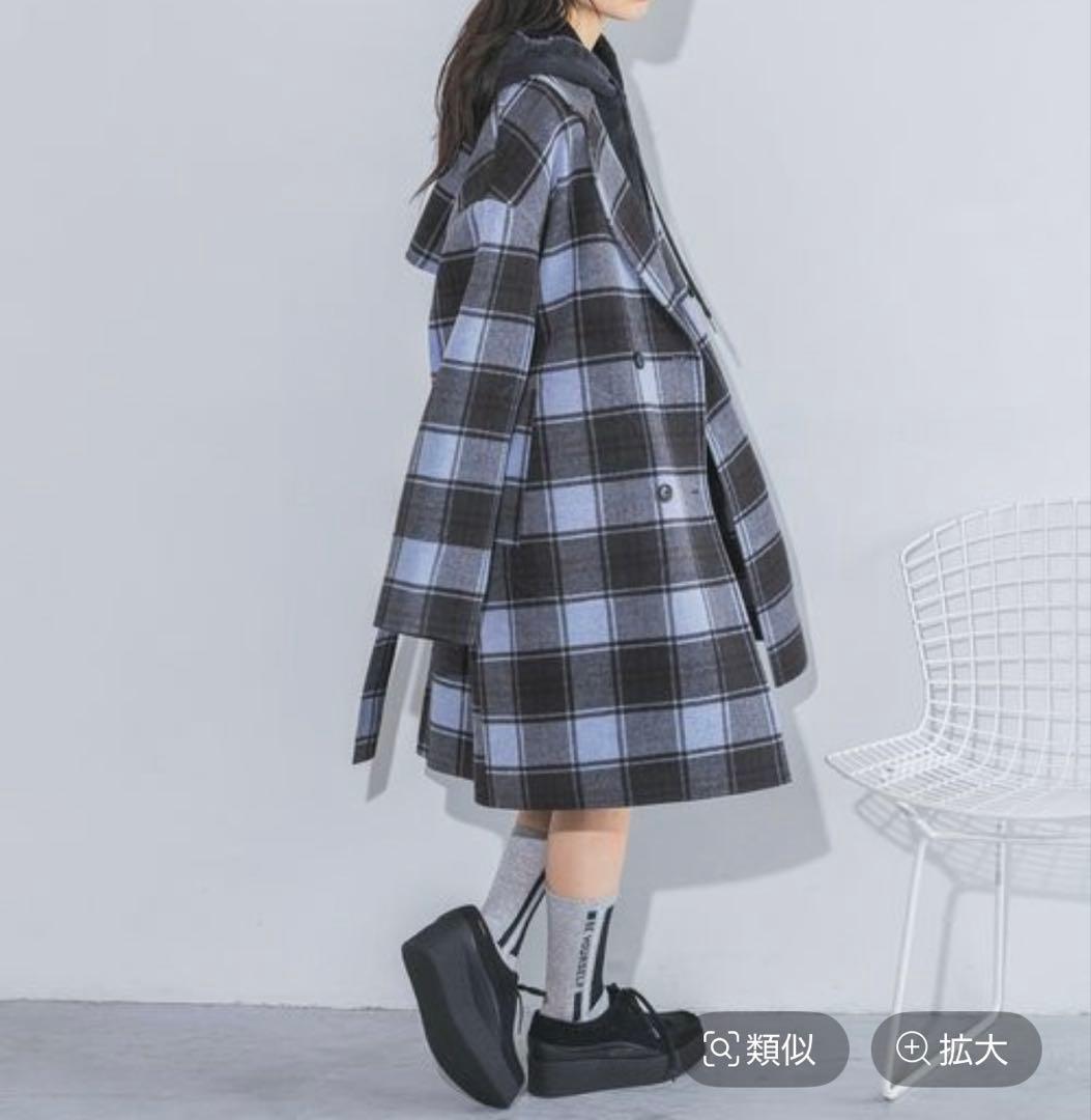 JEANASiS Wチェスターウールリバーミドルコート