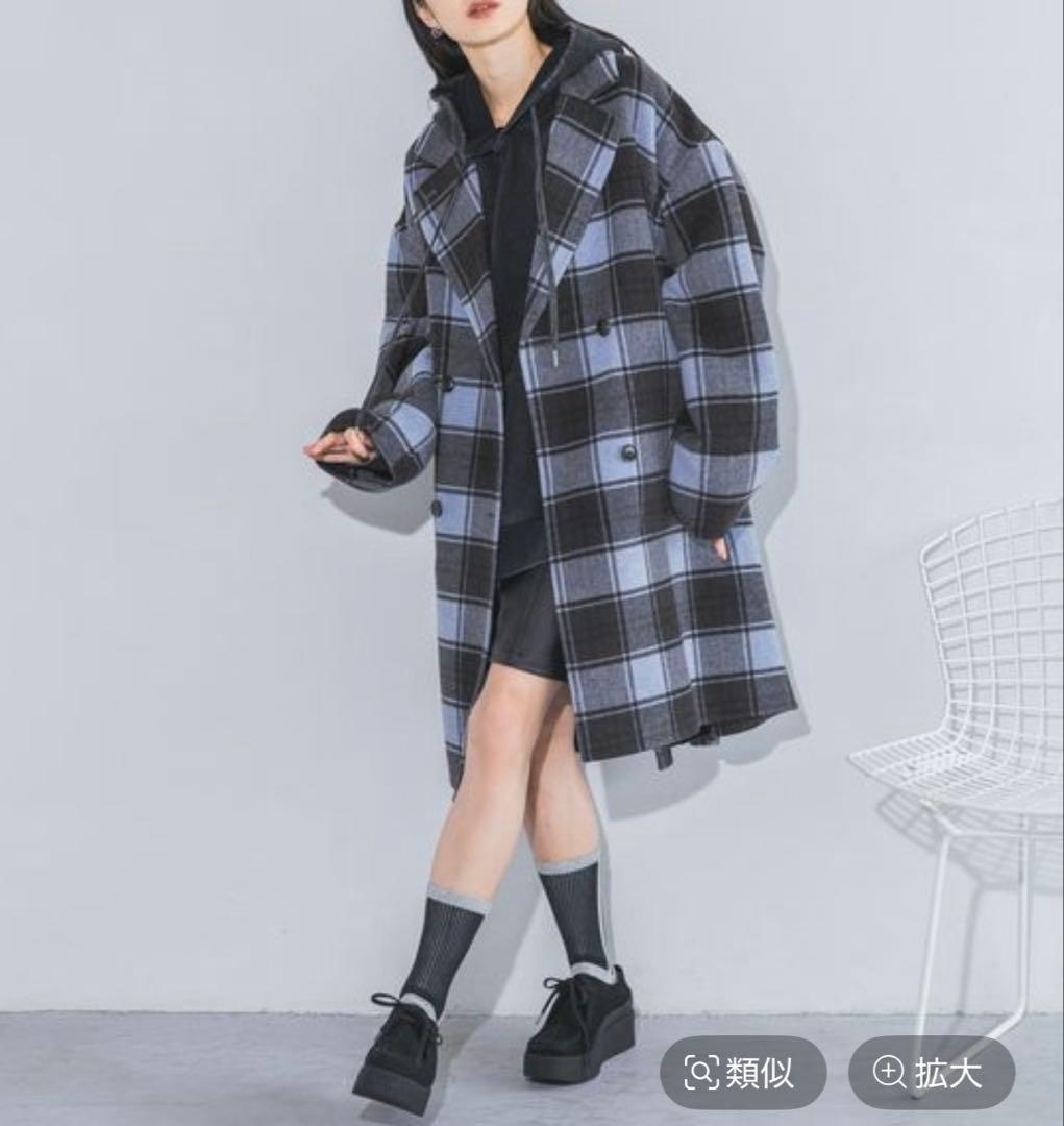 JEANASiS Wチェスターウールリバーミドルコート