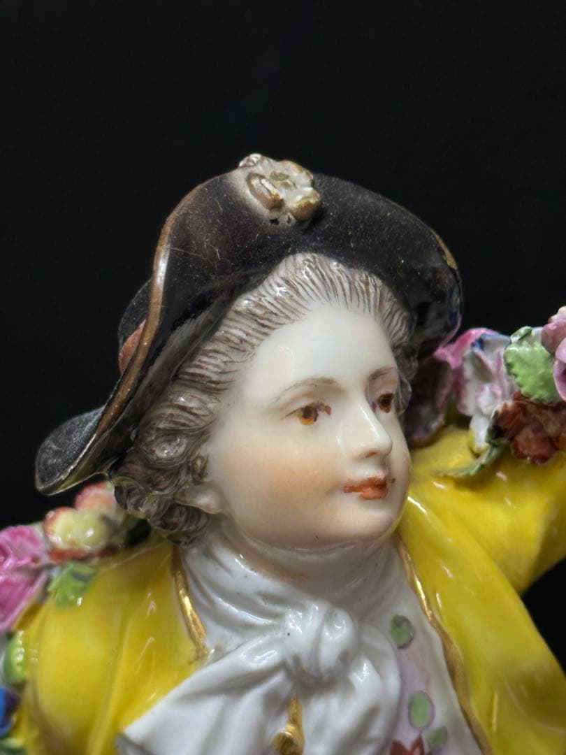 マイセン　ガーデナーの恋人たち　高さ17cm トエカ　東ゆ7-0317⭐︎2F