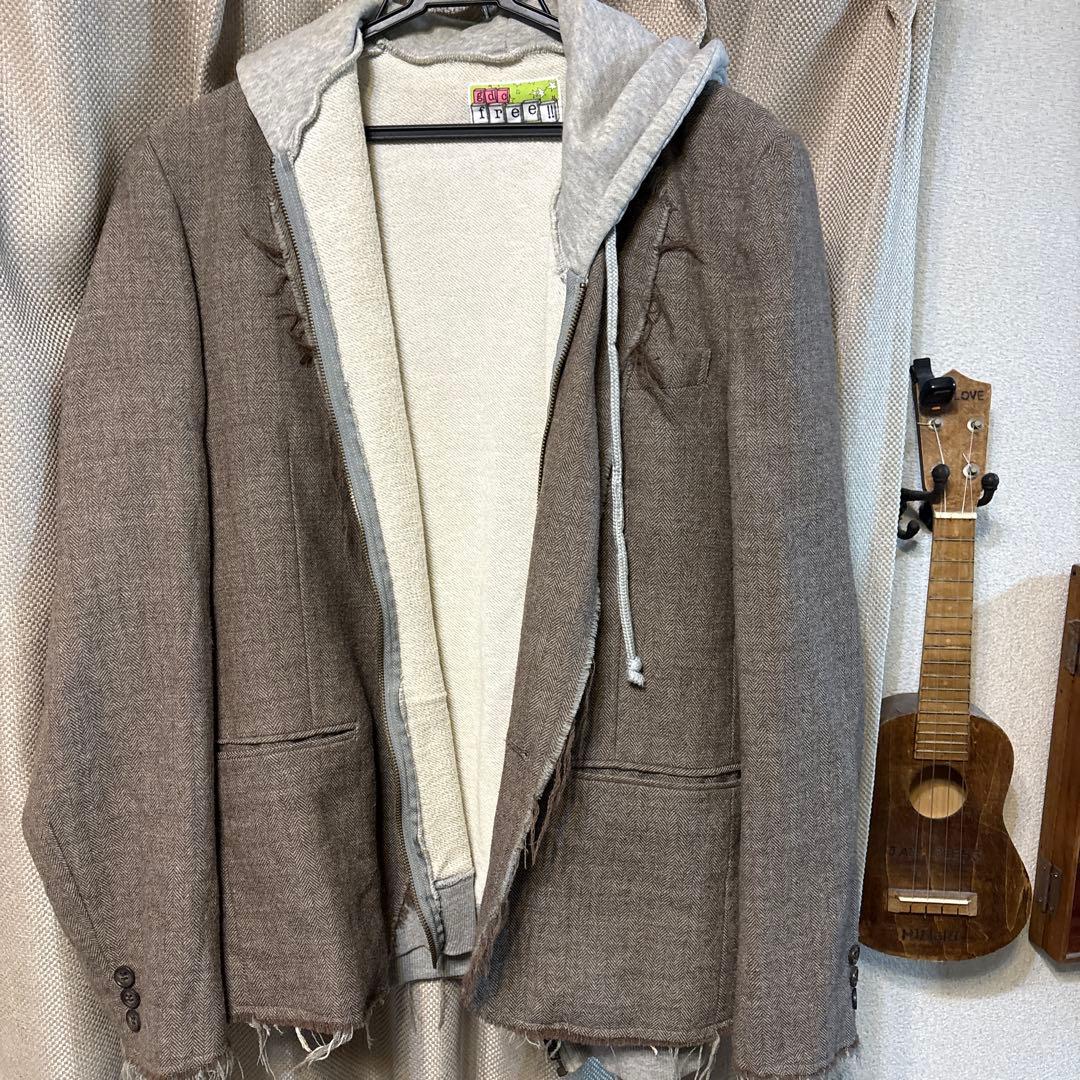 gdc free ‼︎フード付きジャケット ブラウン・グレー