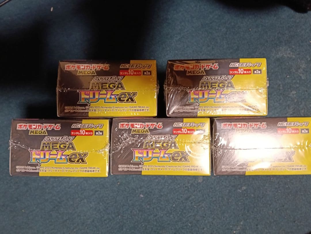 ポケモンカード　メガドリームex 5box シュリンク付き　新品未開封