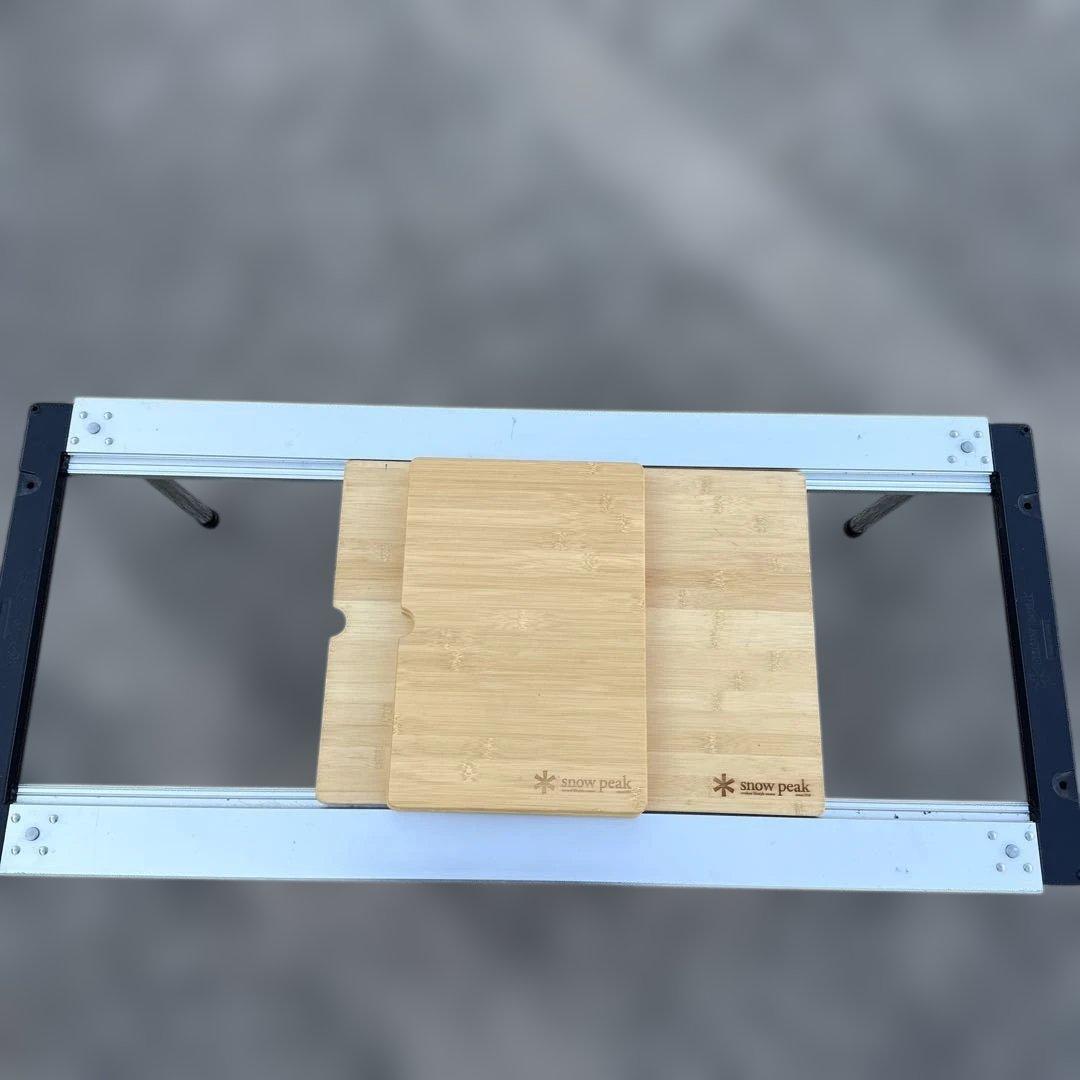  peak アウトドア　板竹製　調理に最適なテーブル