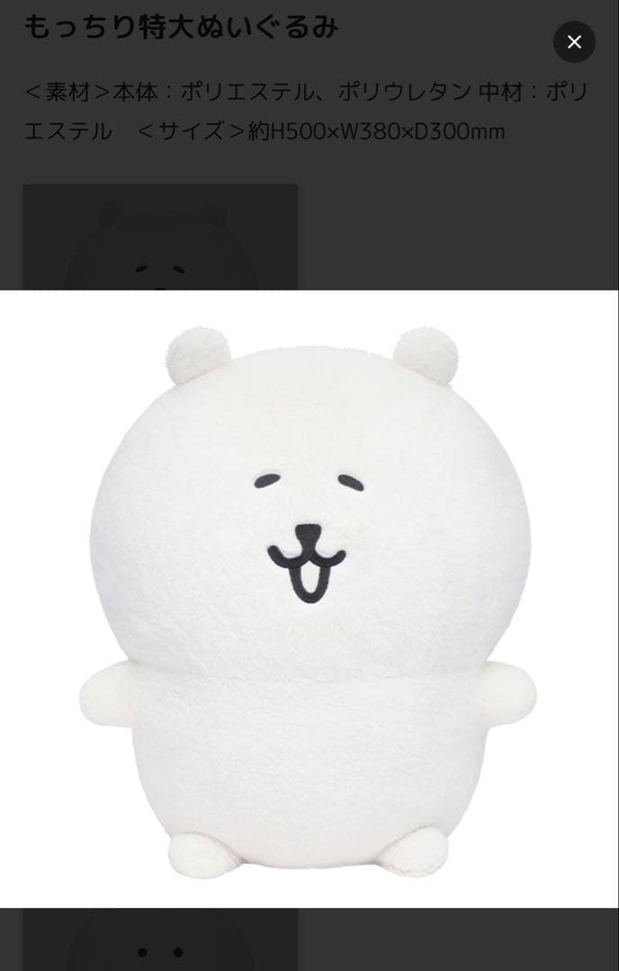 ナガノキャラクターズ ふわもち！くまだらけ ぬいぐるみくじ　A賞