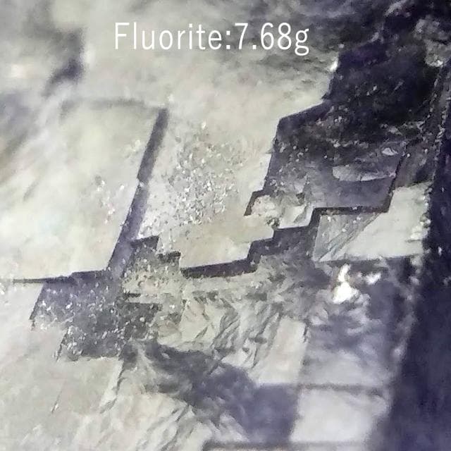 7.68g　パープルフローライト　鉱物標本　フローライト