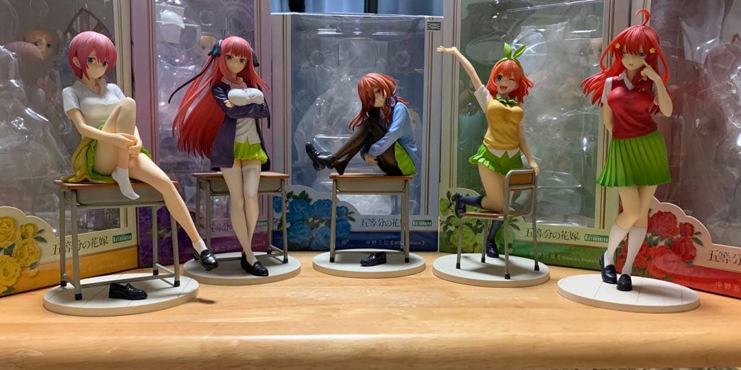 五等分の花嫁 フィギュア 5つ子セット(特典パーツ付)