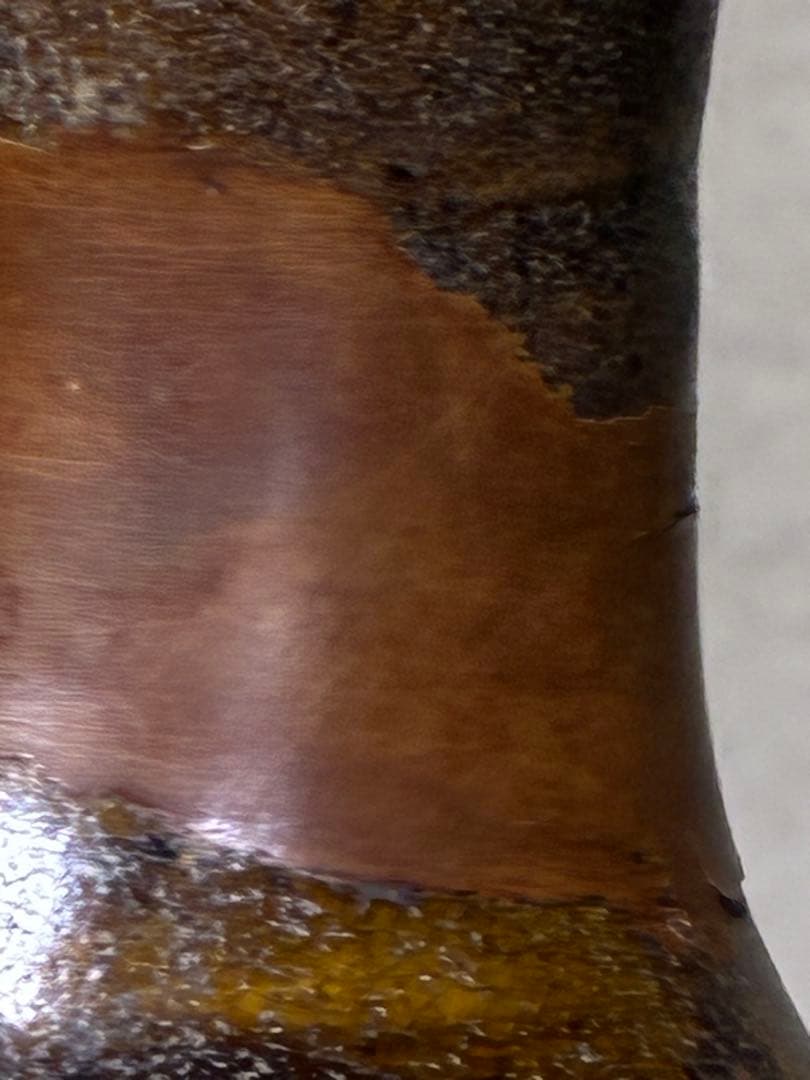 古唐津　輪線文大徳利　花瓶　発掘品　蒐集家放出品　桃山〜江戸初期　古美術　骨董