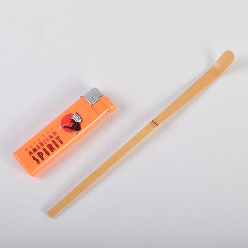 茶道具　茶杓　安楽庵完全修復記念　銘「安楽」　共筒　V　8644