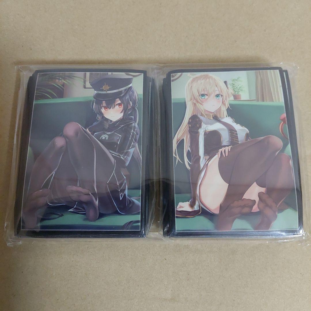 遊戯王 閃刀姫レイ 閃刀姫ロゼ ソファー お座り デッキ スリーブ 2種セット