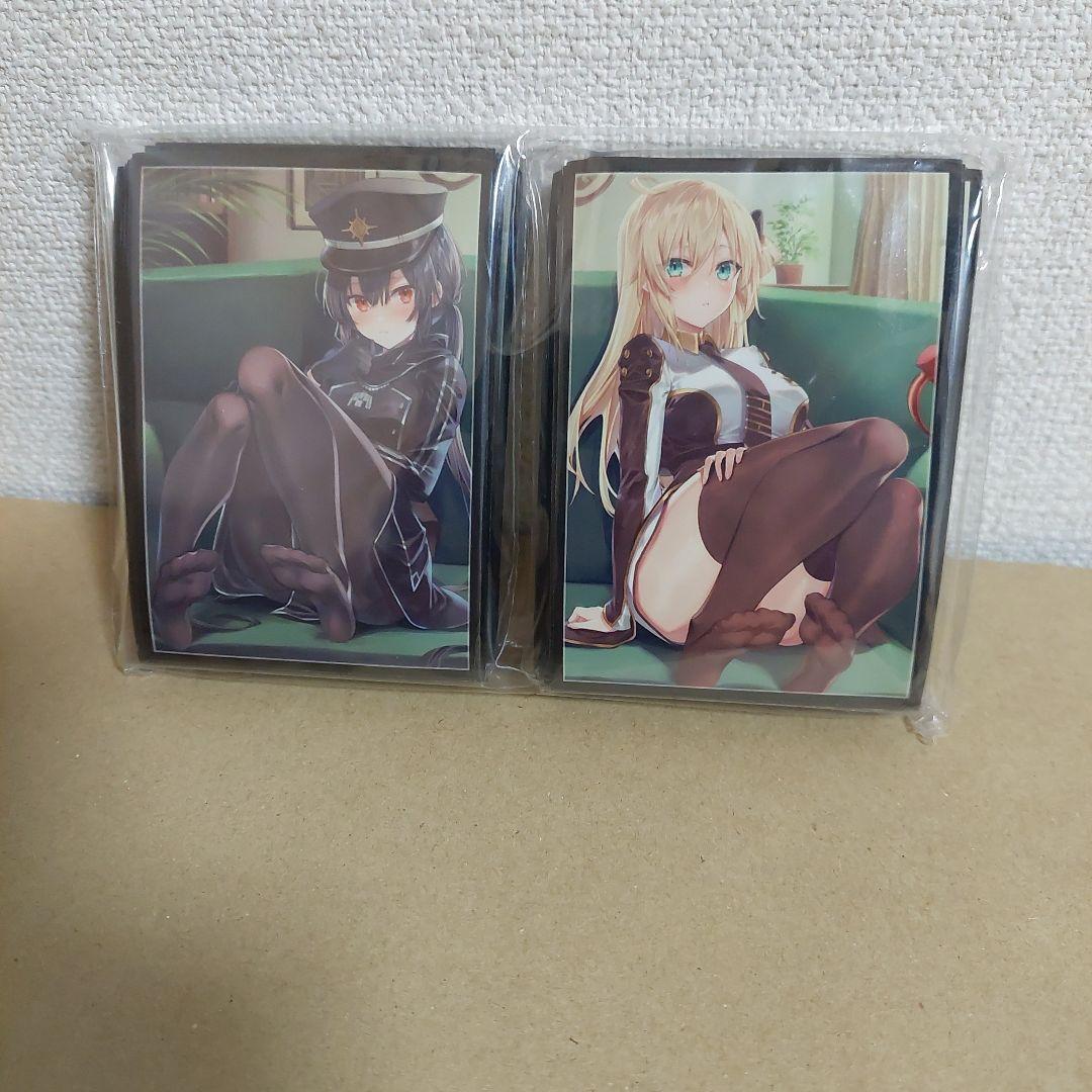 遊戯王 閃刀姫レイ 閃刀姫ロゼ ソファー お座り デッキ スリーブ 2種セット