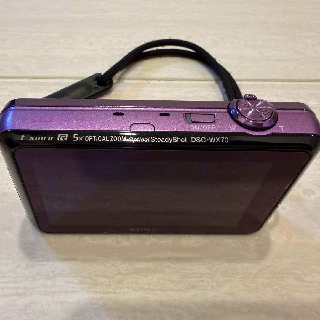 美品！SONY Cyber-shot パープルDSC-WX70 サイバーショット