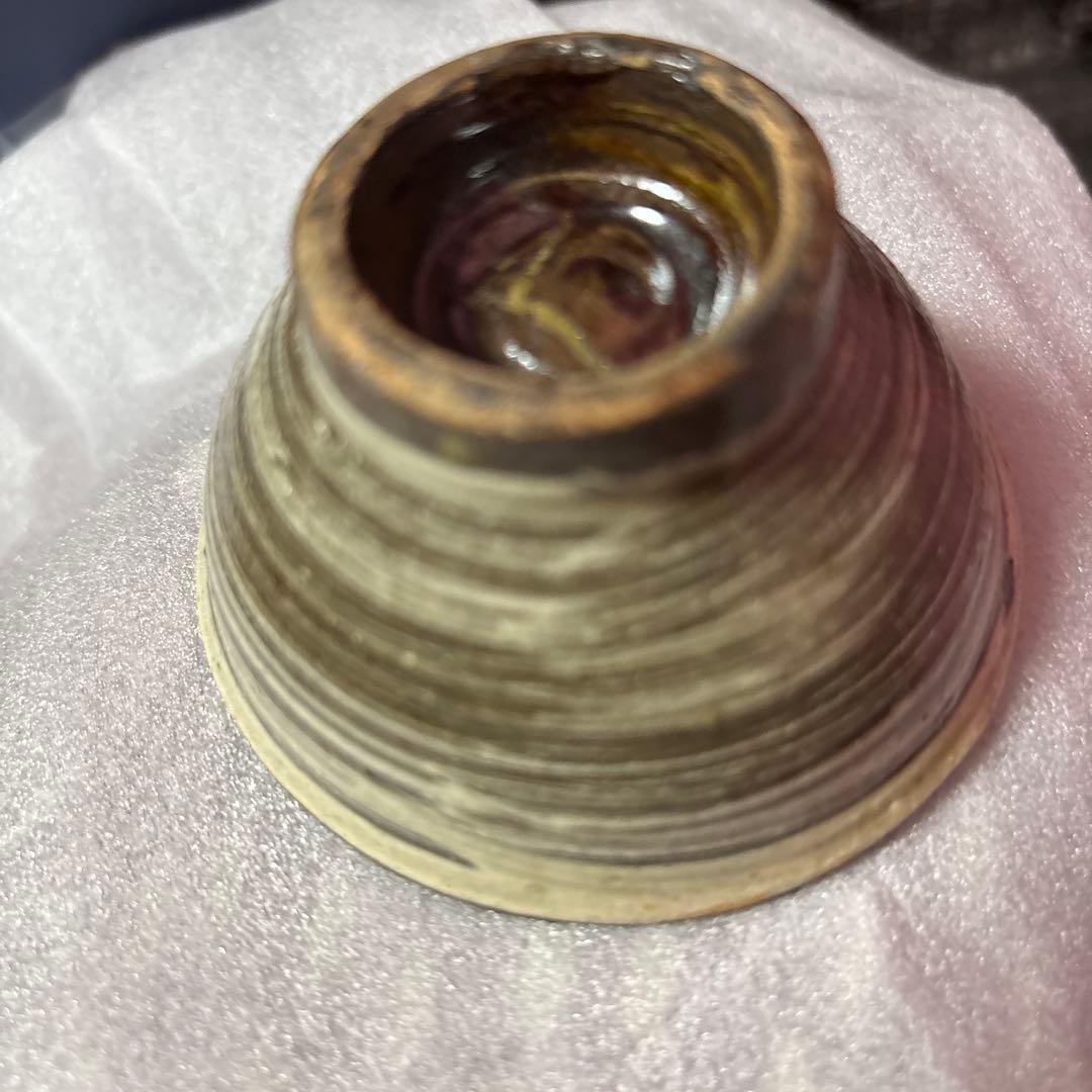 国宝　金城次郎　長男　壺屋焼 やちむん 金城敏男 酒器 琉球　魚紋　ぐい呑み