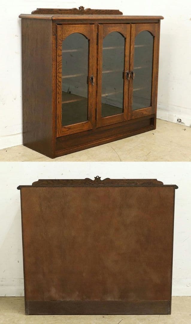 高級 三越家具【ブルージュ】オーク材 サイドボード・キャビネット・飾り棚