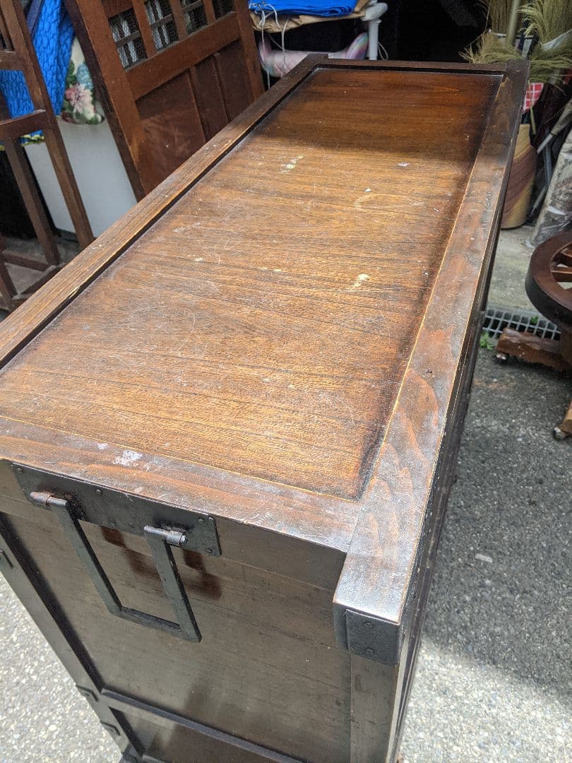 断捨離時代家具　時代箪笥　車箪笥 薬箪笥 和箪笥 アンティーク