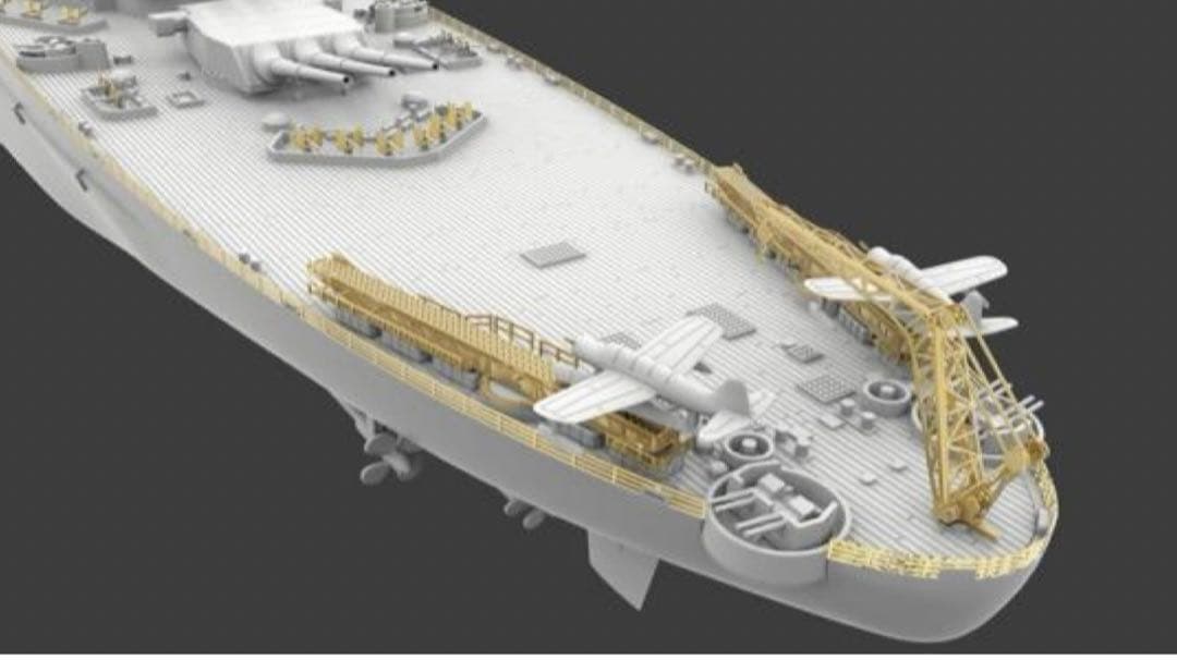 ベリーファイア 1/700 アメリカ海軍 戦艦 BB-71 ルイジニア 訳あり