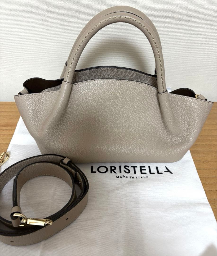 LORISTELLA ロリステッラ　AMBRA ショルダーバッグ グレージュ