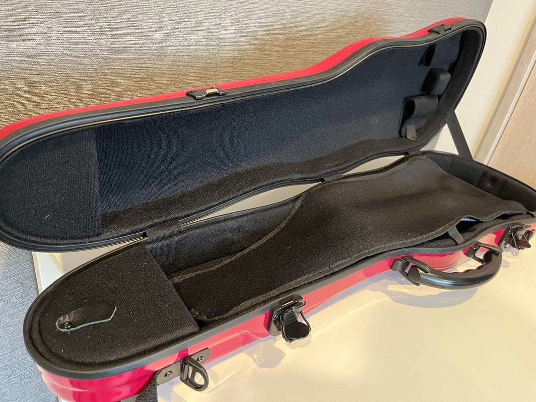 東洋楽器　バイオリンケース　プリュームファイバー　プラチナワイン