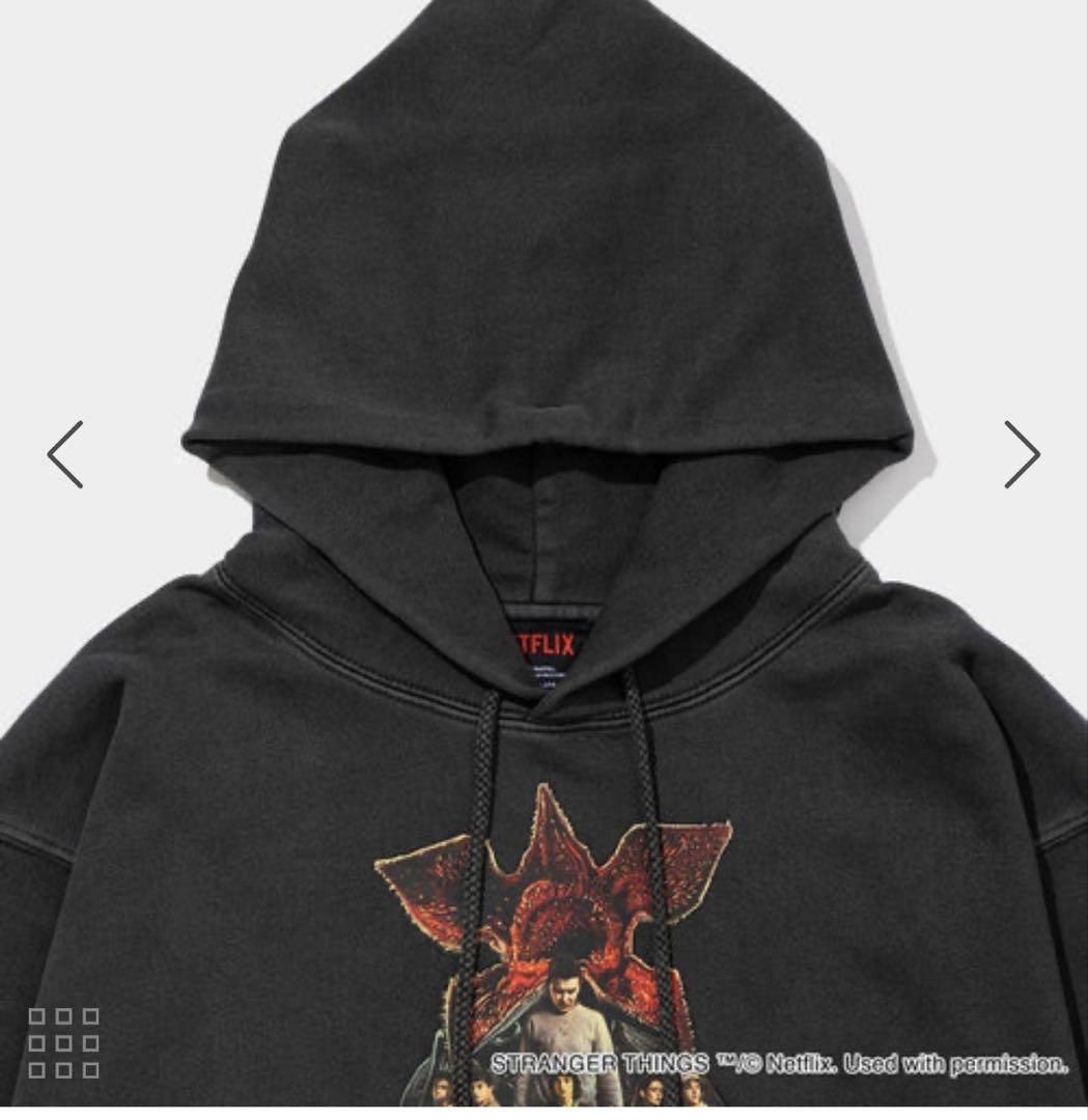 【完売品】STRANGER THINGS フーディー　ネイビーLサイズ