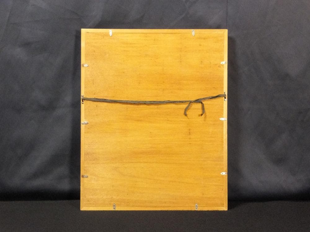 三觜正之　直筆サイン『街（ローマ）』油彩 1971年 8号 0313F