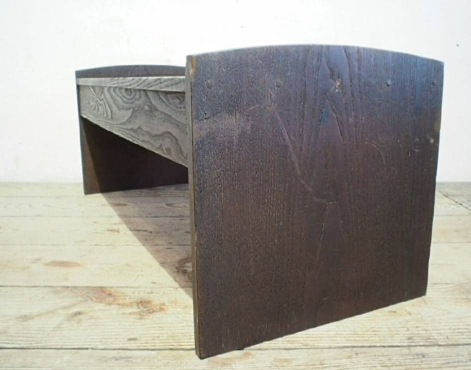 1060 アンティーク　ナラ材の文机　ローテーブル　引き出し　陳列台　レトロ