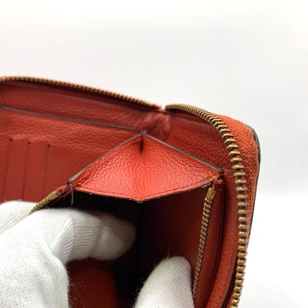 ルイヴィトン アンプラント ジッピーウォレット ラウンドファスナー 折り財布 革