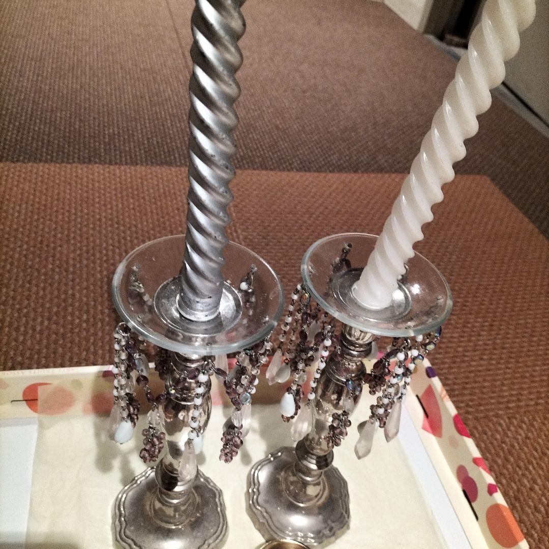 訳アリ4点セットsale♥エキゾチック燭台×2✨新品CANDLE台×2