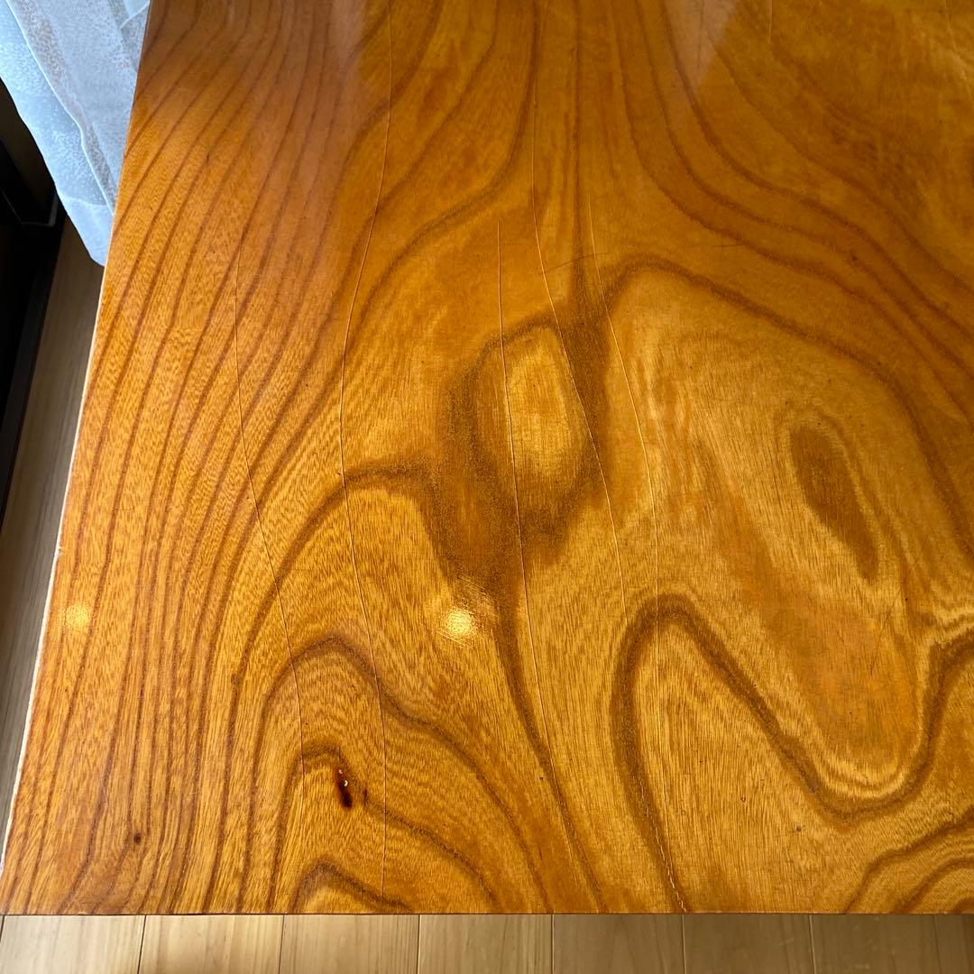 和室　ローテーブル　木目調 大きめ 木製座卓　　古家具　約７４✖️１２８✖️３２㎝