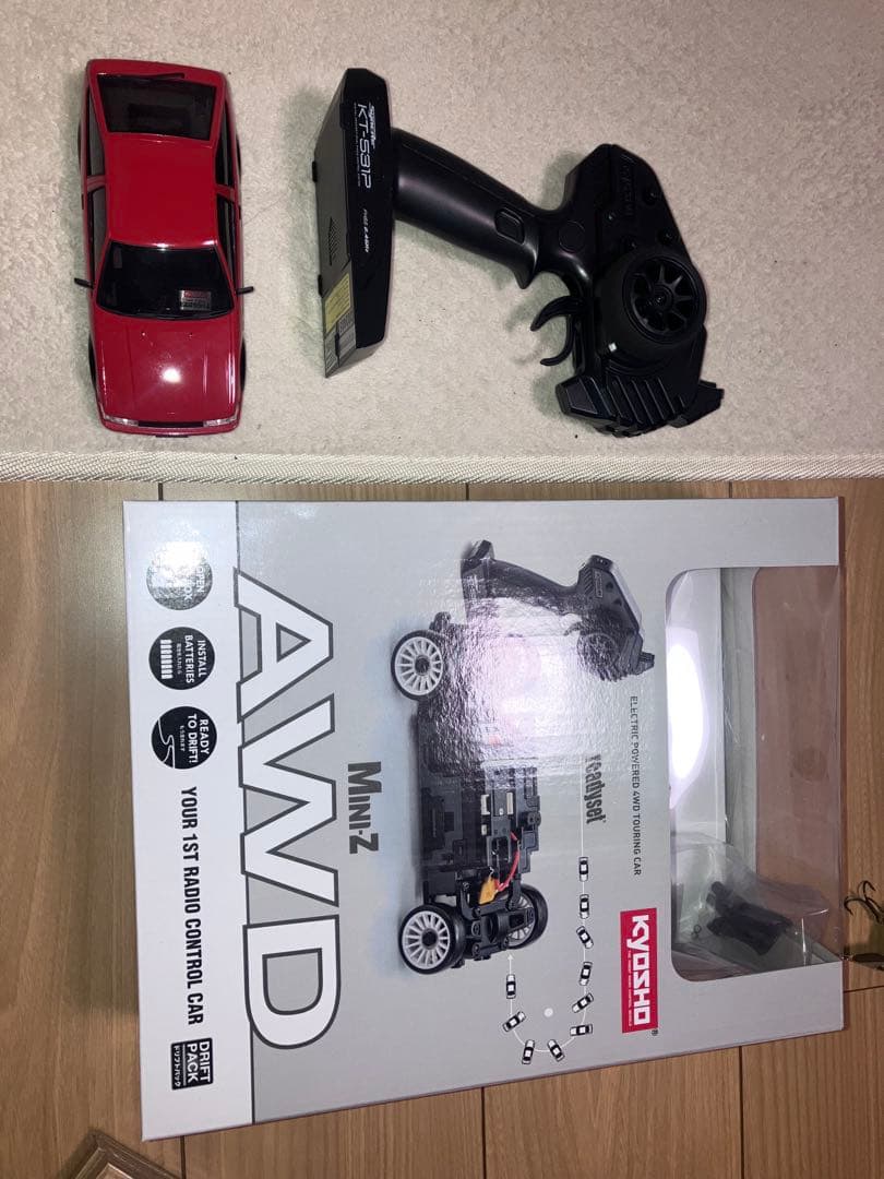 ミニッツ AWD トヨタ カローラレビン AE86 レッド/ブラック