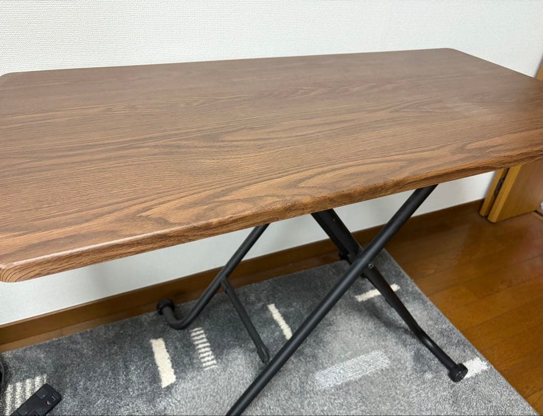 ライザ N 昇降テーブル ミドルブラウン