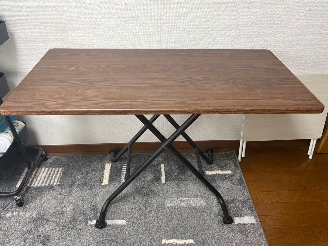 ライザ N 昇降テーブル ミドルブラウン