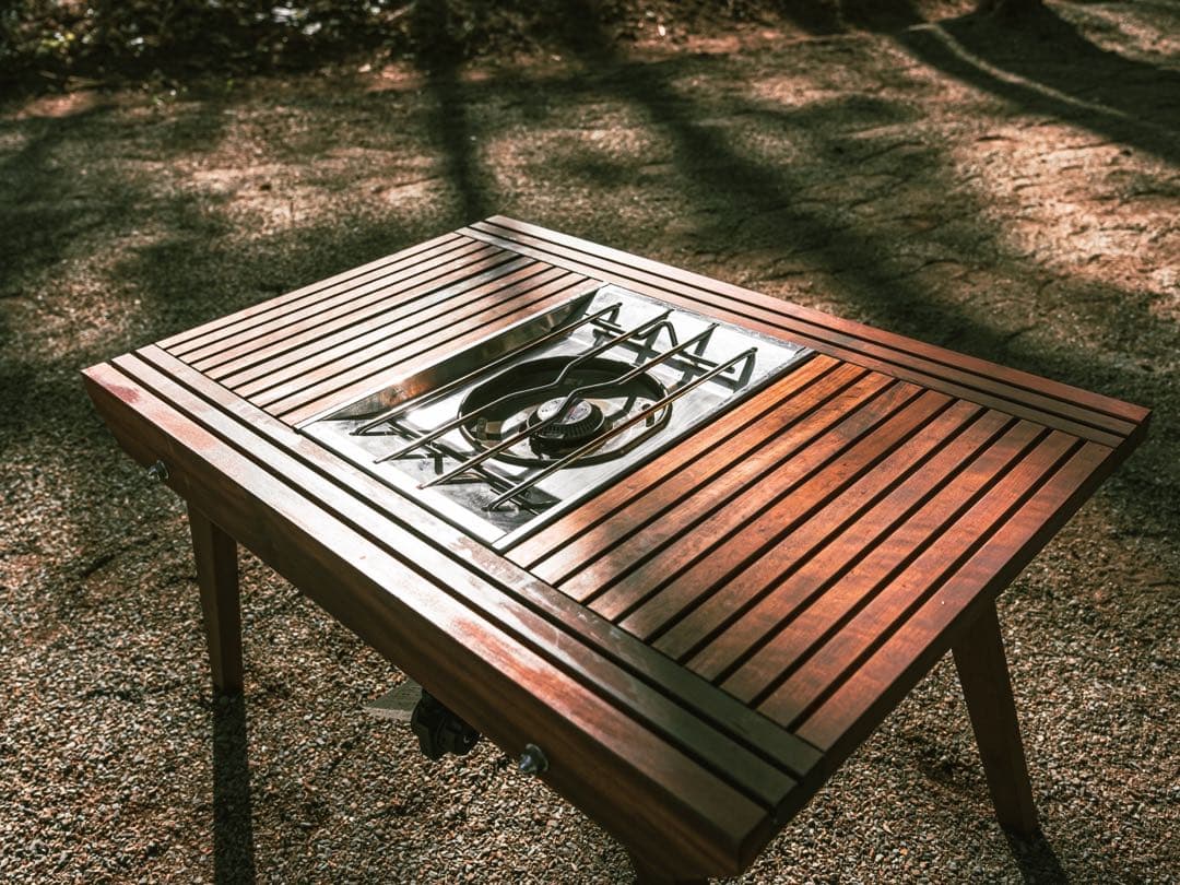 キャンプテーブル　アウトドアテーブル　ウォルナット　日本製