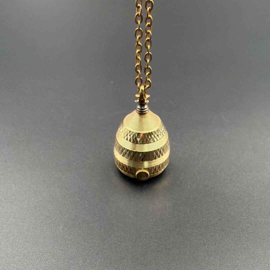 希少 SEIKO / セイコー 手巻き ペンダントウォッチ ゴールド×グリーン