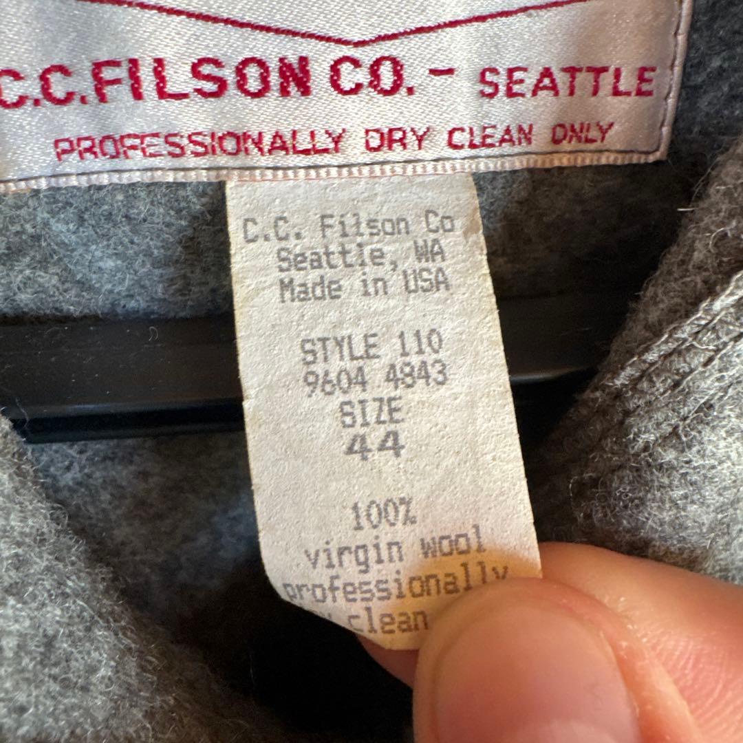 フィルソン　ガーメントグレー ジャケット 44