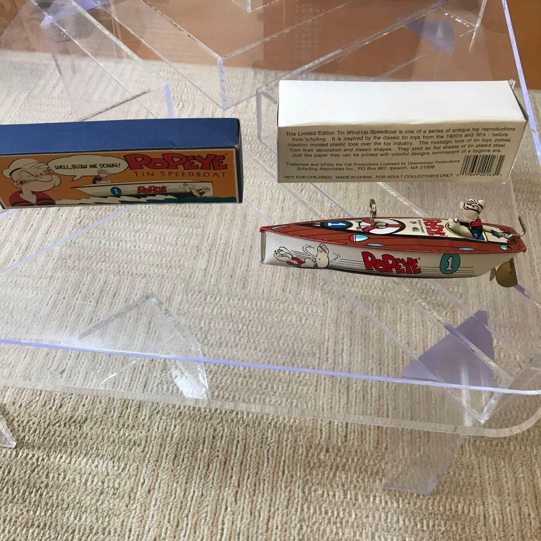 ポパイ　ブリキ　ボート