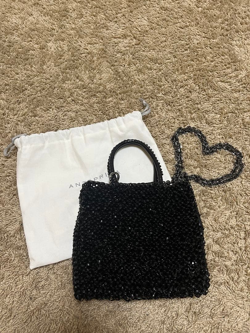 【美品】アンテプリマ ワイヤーバッグ スタンダード ミニアトゥーラ ブラック