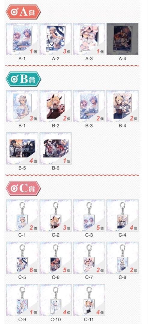 魔王学院の不適合者　くじ引き堂　B,C賞　まとめ売り